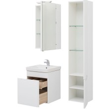 Тумба с раковиной Aquanet София 50 212585 подвесная Белый глянец