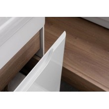 Тумба с раковиной Aquanet София 50 212585 подвесная Белый глянец