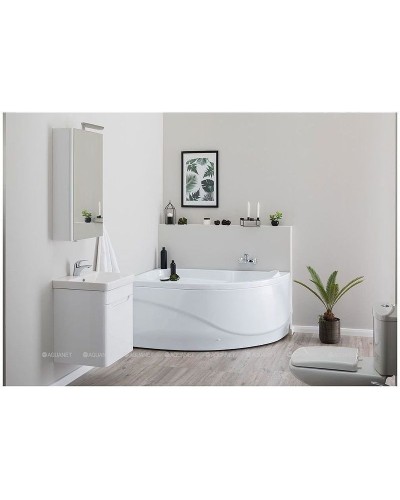 Тумба с раковиной Aquanet София 50 212585 подвесная Белый глянец