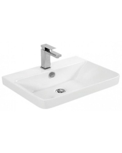 Тумба с раковиной Aquanet София 50 212585 подвесная Белый глянец