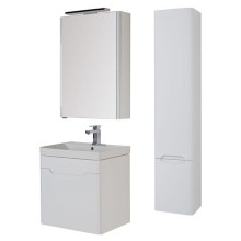 Тумба с раковиной Aquanet София 60 212586 подвесная Белый глянец