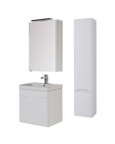 Тумба с раковиной Aquanet София 60 212586 подвесная Белый глянец