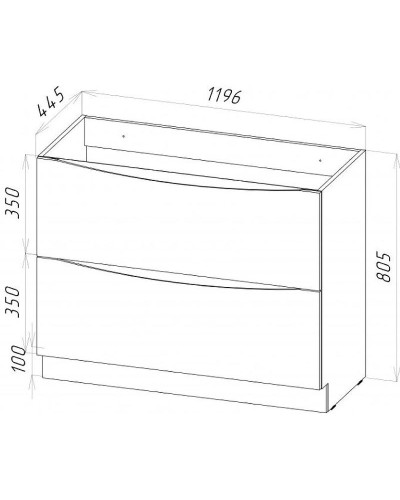 Тумба под раковину BelBagno Marino 120 MARINO-1200-2C-PIA-BL-P Bianco Lucido