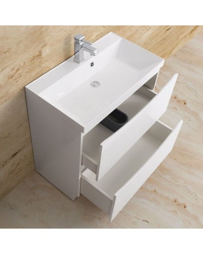 Тумба под раковину BelBagno Marino 70 MARINO-700-2C-PIA-BL-P Bianco Lucido