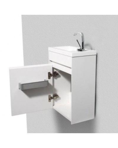 Тумба под раковину BelBagno Pietra Mini 46 PIETRA MINI-460-1A-SO-BL-L подвесная Bianco Lucido