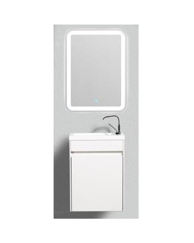 Тумба под раковину BelBagno Pietra Mini 46 PIETRA MINI-460-1A-SO-BL-L подвесная Bianco Lucido