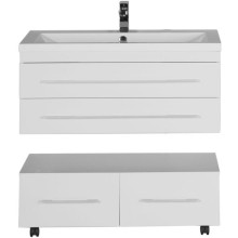 Тумба с раковиной Aquanet Нота 100 212860 подвесная Белая