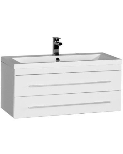 Тумба с раковиной Aquanet Нота 100 212860 подвесная Белая