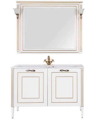 Тумба с раковиной Aquanet Паола 120 212605 Белая