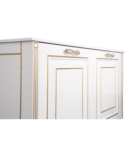 Тумба с раковиной Aquanet Паола 120 212605 Белая