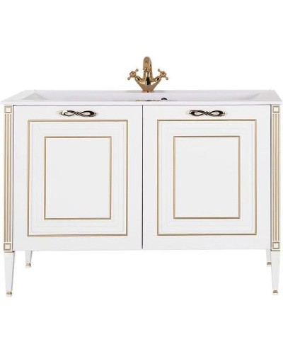 Тумба с раковиной Aquanet Паола 120 212605 Белая