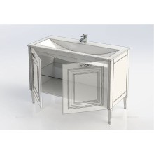 Тумба с раковиной Aquanet Паола 120 212605 Белая