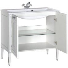 Тумба с раковиной Aquanet Паола 90 213016 Белая