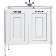 Тумба с раковиной Aquanet Паола 90 213016 Белая