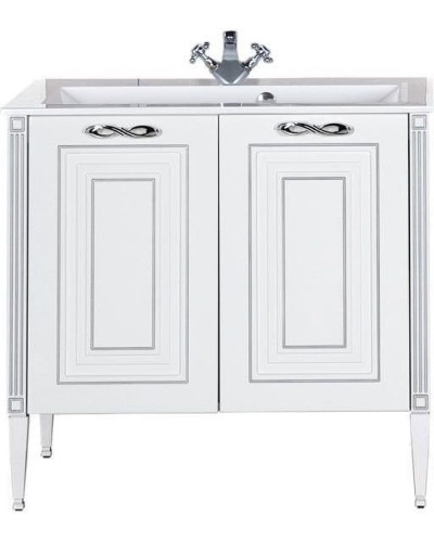 Тумба с раковиной Aquanet Паола 90 213016 Белая