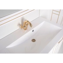 Тумба с раковиной Aquanet Паола 90 212621 Белая