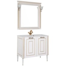 Тумба с раковиной Aquanet Паола 90 212621 Белая