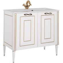 Тумба с раковиной Aquanet Паола 90 212621 Белая