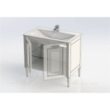 Тумба с раковиной Aquanet Паола 90 212621 Белая