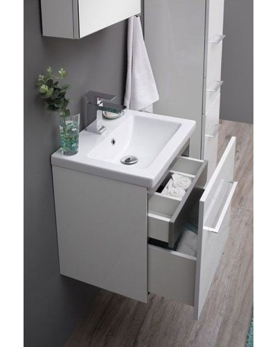 Тумба с раковиной Aquanet Порто 50 212575 подвесная Белая