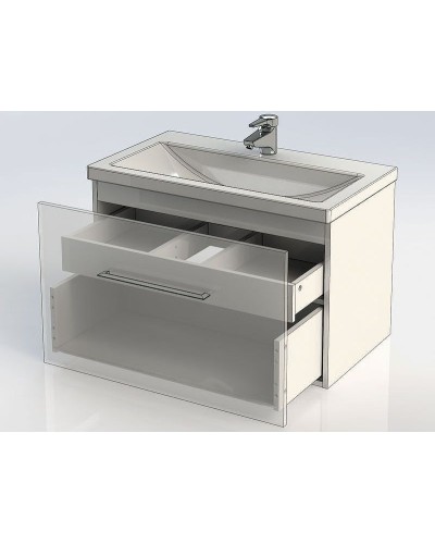 Тумба под раковину Aquanet Порто 70 241747 подвесной Белая