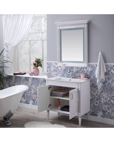 Тумба под раковину Aquanet Селена 90 201649 Белая