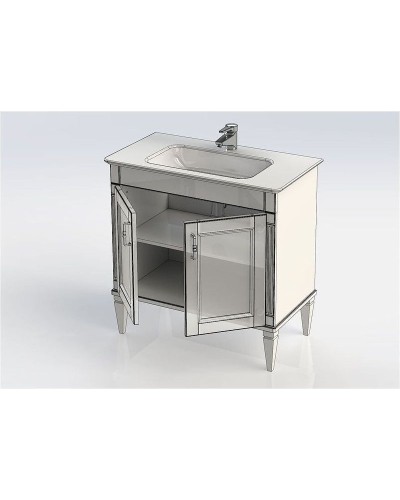 Тумба под раковину Aquanet Селена 90 201649 Белая