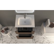 Тумба под раковину Cezares Urban 60 55155 подвесная Frassino scuro без ножки и боковой полки