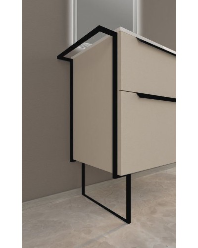 Тумба под раковину Cezares Urban 74 55159 подвесная Spatolato bianco без ножки и боковой полки