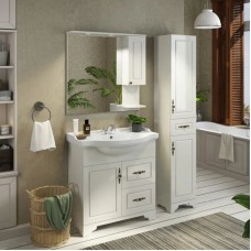 Тумба с раковиной слоновая кость 86 см Comforty Севилья 00003132626