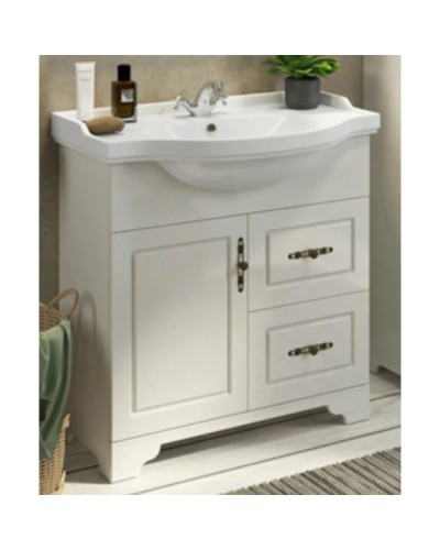 Тумба с раковиной слоновая кость 86 см Comforty Севилья 00003132626