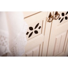 Тумба под раковину Бриклаер Кантри 61 4627125413704 угловая Бежевый дуб прованс