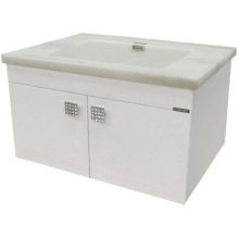 Тумба с раковиной белый глянец 74 см Comforty Аликанте 00003132620