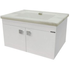 Тумба с раковиной белый глянец 74 см Comforty Аликанте 00003132620