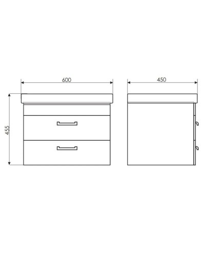 Тумба с раковиной сосна лоредо 60 см Comforty Ницца 00003120772