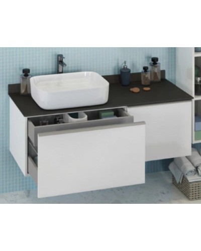 Тумба с раковиной белый глянец 120 см Comforty Милан 0000004023