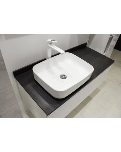 Тумба с раковиной белый глянец 120 см Comforty Милан 0000004023