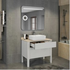 Тумба с раковиной белый глянец 90 см Comforty Лондон 00004138841