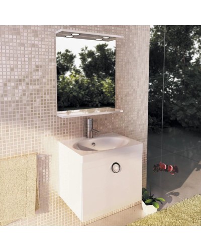 Тумба с раковиной белый глянец 60 см Comforty Магнолия 00003120088