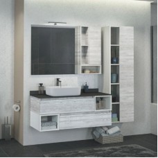 Тумба с раковиной дуб белый 120 см Comforty Прага 00004136269