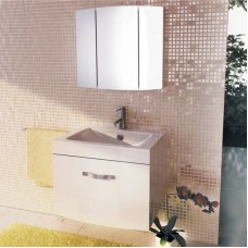 Тумба с раковиной белый глянец 75 см Comforty Лаура 00003120097