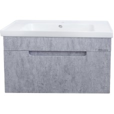 Тумба под раковину Bellezza Грейс 90 4630815190489 подвесная Скала серая