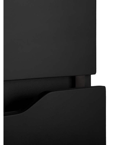 Тумба с раковиной Orange Li-80Tub+Ra подвесная Черная матовая