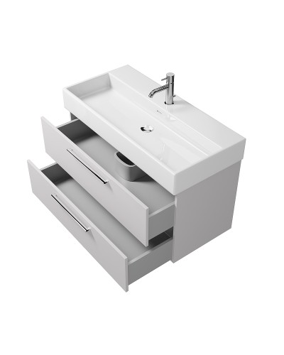 Тумба под раковину Creto Tivoli 100 8-1378W подвесная Белая