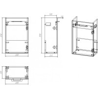 Тумба под раковину Cersanit Lara 40 SP-SZ-LARA-CO40/Wh подвесная Белая