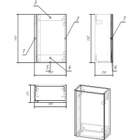 Тумба под раковину Cersanit Moduo 40 SB-SZ-MOD-MO40/Wh подвесная Белая