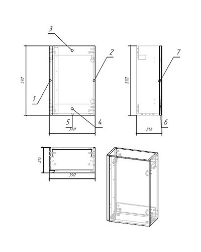 Тумба под раковину Cersanit Moduo 40 SB-SZ-MOD-MO40/Wh подвесная Белая