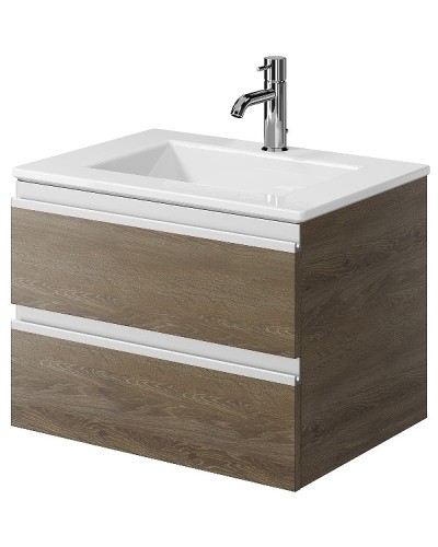 Тумба под раковину Creto Alba 60 11-1161TR подвесная Truffle