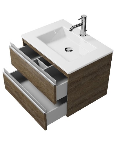 Тумба под раковину Creto Alba 60 11-1161TR подвесная Truffle