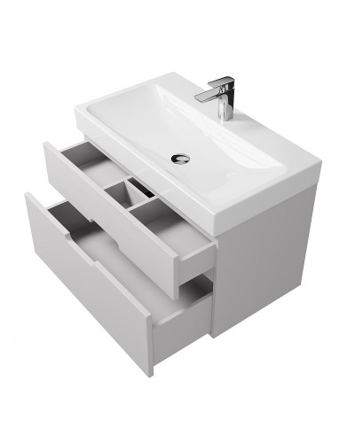 Тумба под раковину Creto Malibu 80 7-1078W подвесная Белая